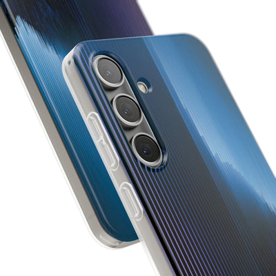 Blue Lite Phone Case for Samsung - Indigo Distortion Wave