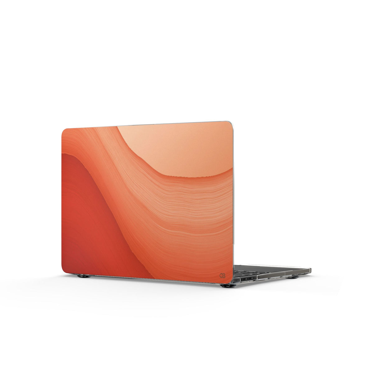 Terracotta Flow · Clear Hard Case for MacBook · Orange