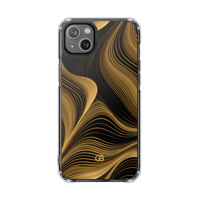 Gold Impact MagSafe Phone Case for iPhone - Molten Copper Strands