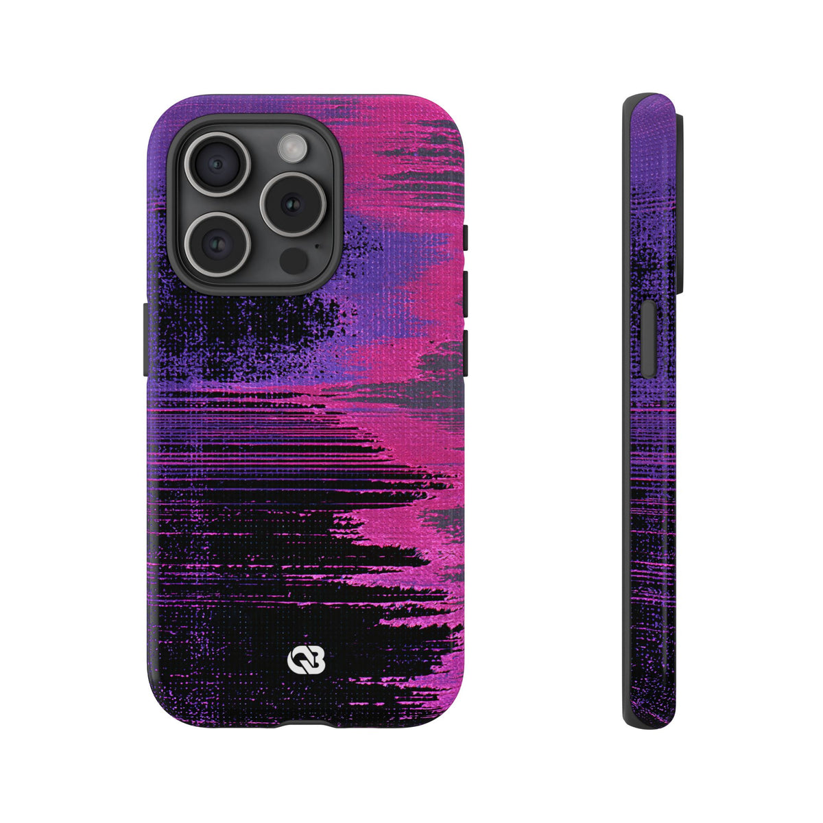 Neon Signal Shift · Tough Phone Case for iPhone · Purple