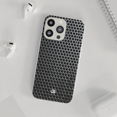 Brushed Perforated Steel · Lite Phone Case for iPhone ·  Silver