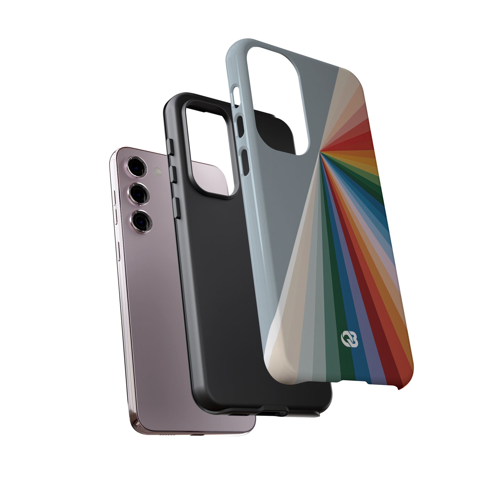 Grey Tough Phone Case for Samsung - Slate Prism Burst