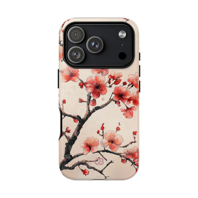 Crimson Silk Flora · Tough Handyhülle für iPhone