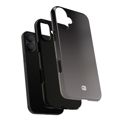 Grey Tough Phone Case for iPhone - Obsidian Ash Fade