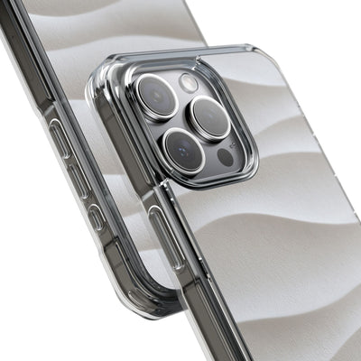 White Impact MagSafe Phone Case for iPhone - Arctic Flow Ridges