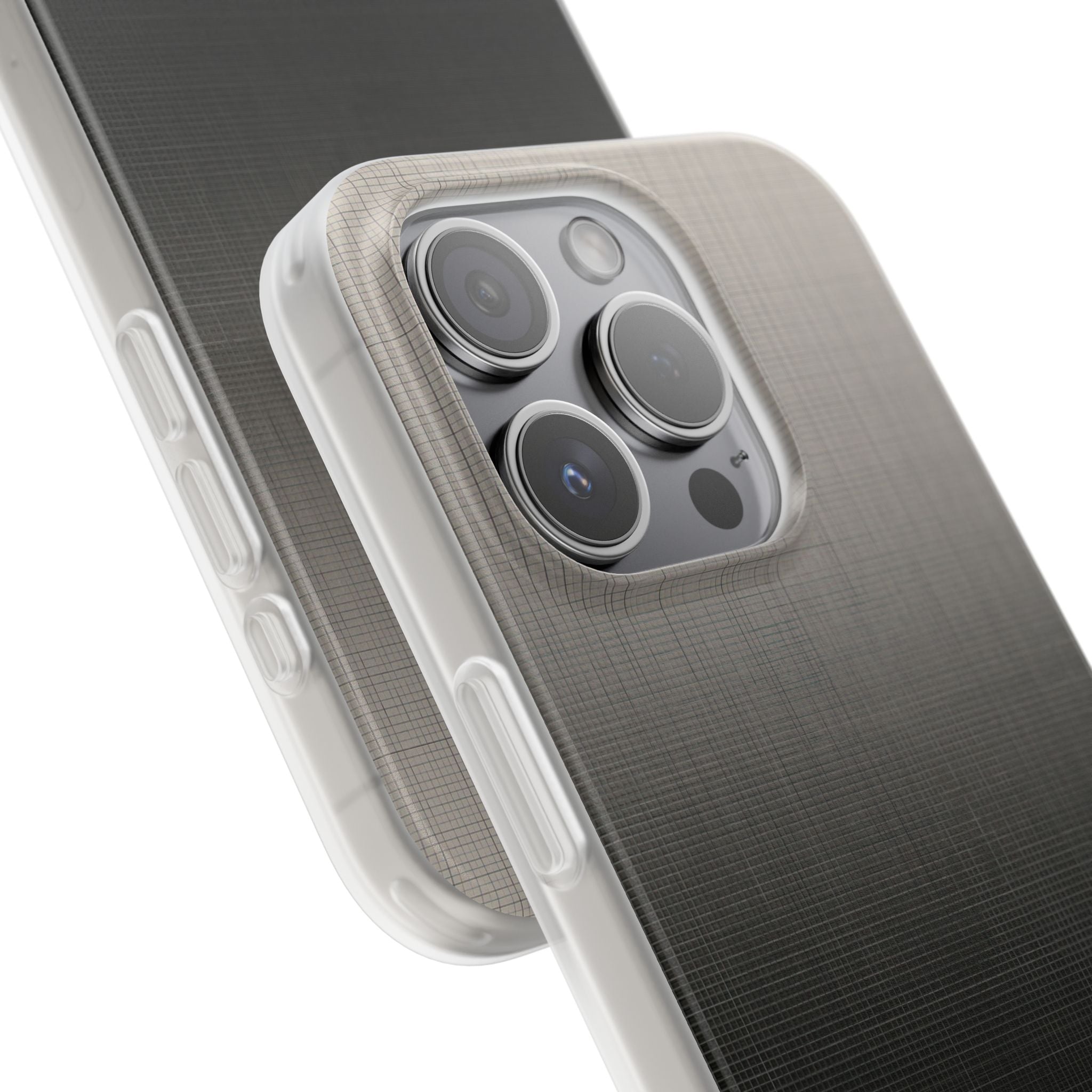 Grey Lite Phone Case for iPhone - Faded Sand Mesh