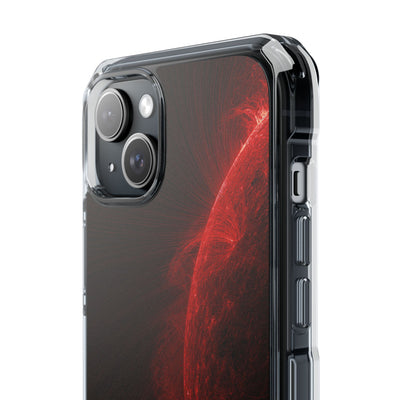 Red Impact MagSafe Phone Case for iPhone - Solar Crimson Flare