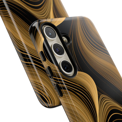 Gold Tough Phone Case for Samsung - Molten Copper Strands