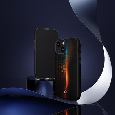 Luminous Refraction Grid · Tough Phone Case for iPhone · Black
