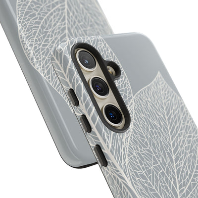Grey Tough Phone Case for Samsung - Frosted Ash Veins