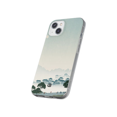Blue Lite Phone Case for iPhone - Mist Valley Pagoda