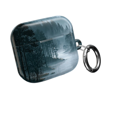 Silent Nordic Fjord · Hard Case for AirPods & AirPods Pro · Blue