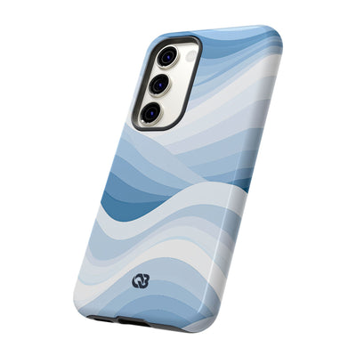 Blue Tough Phone Case for Samsung - Glacial Indigo Flow