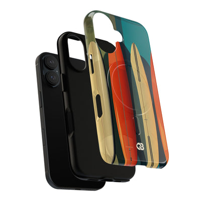 Teal Coast Lineup · Tough+ Coque de téléphone pour iPhone · MagSafe