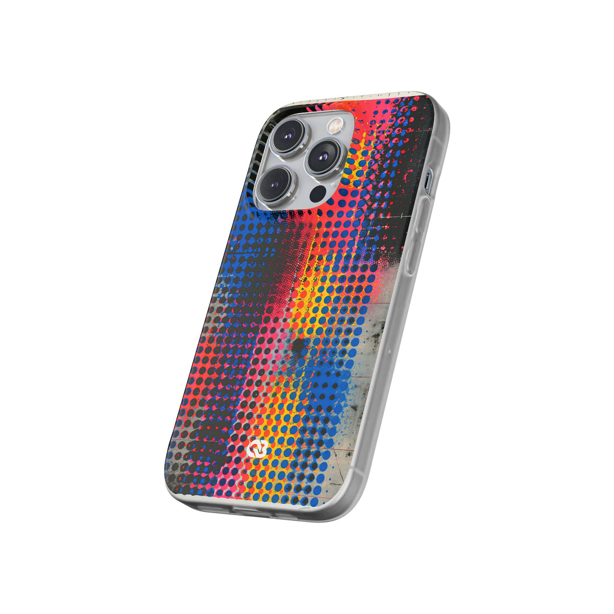 Chromatic Halftone Grid · Lite Phone Case for iPhone ·  Blue