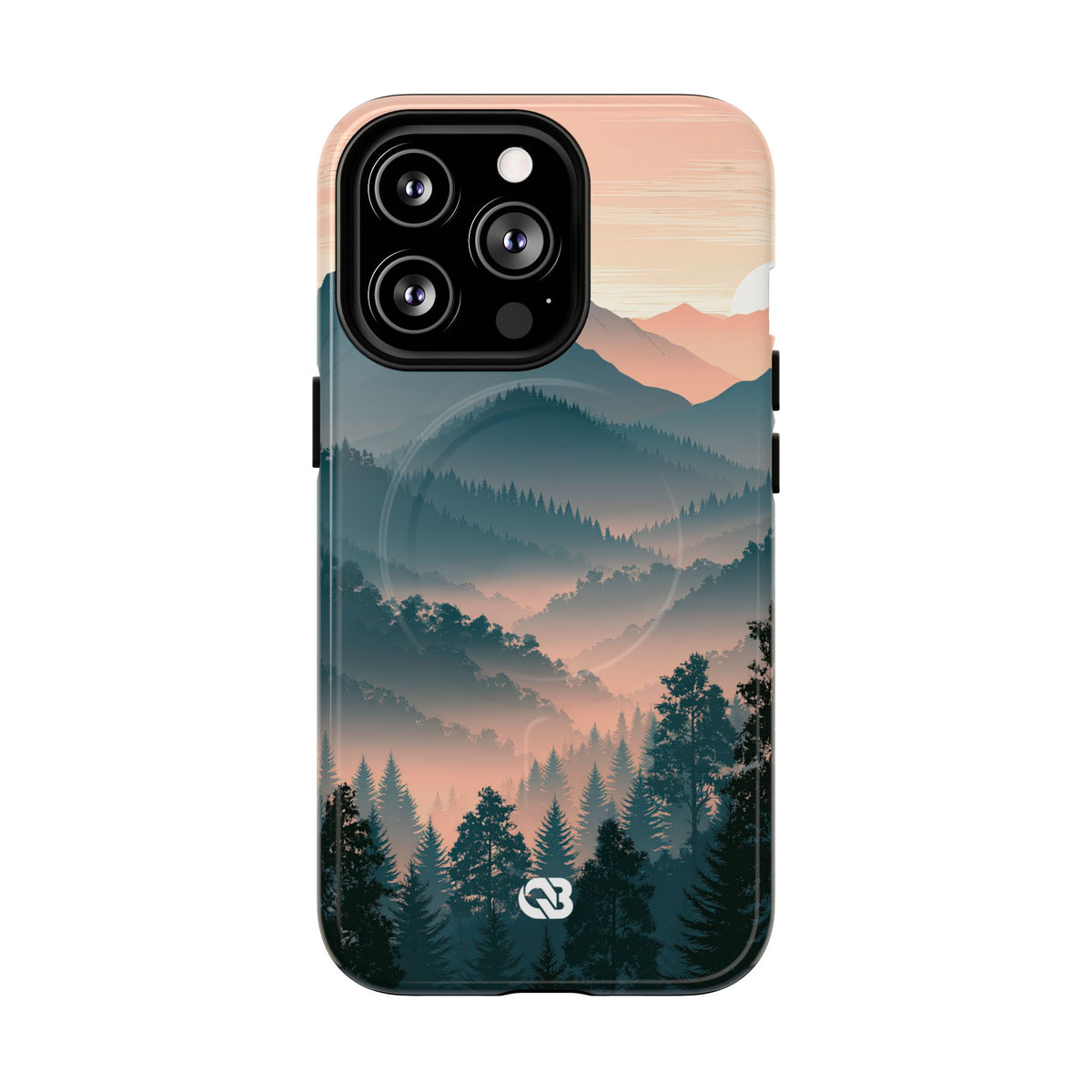 Misty Pine Summit · Tough 2.0 Magnetic Phone Case for iPhone · Green