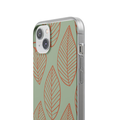 Sage Earth Leaves · Soft Phone Case for iPhone