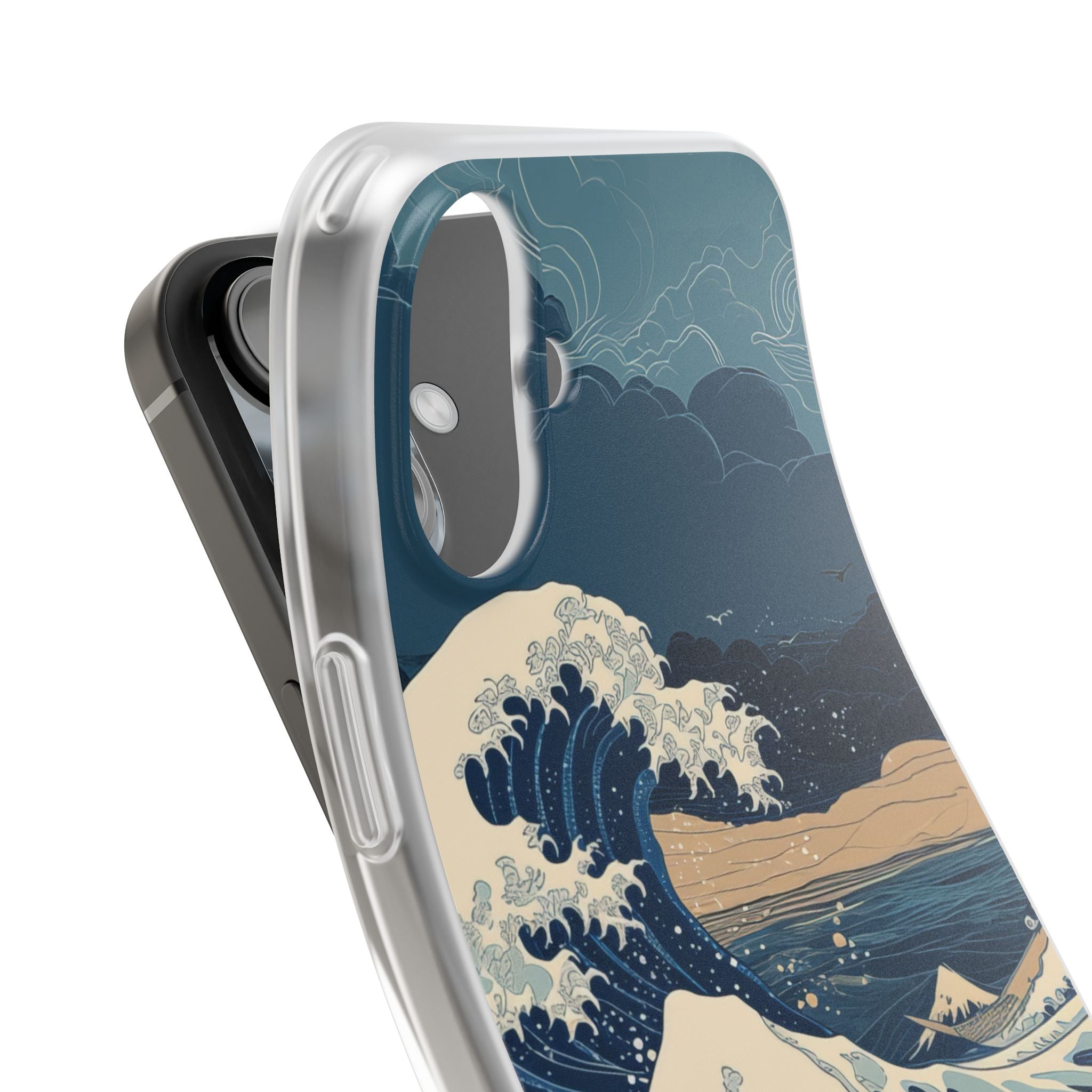 Cresting Blue Wave iPhone 16 Plus Case - Soft