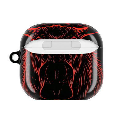 Crimson Horizon Moose · Hard Case for AirPods & AirPods Pro · Black