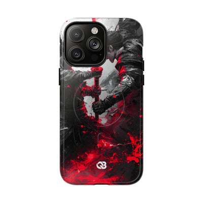 Shattered Crimson Duel · Tough+ Phone Case for iPhone · Magsafe