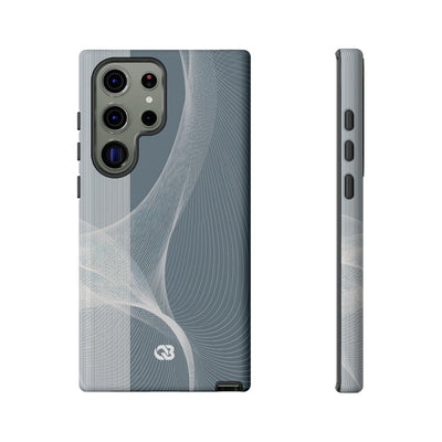 Grey Tough Phone Case for Samsung - Slate Mesh Horizon