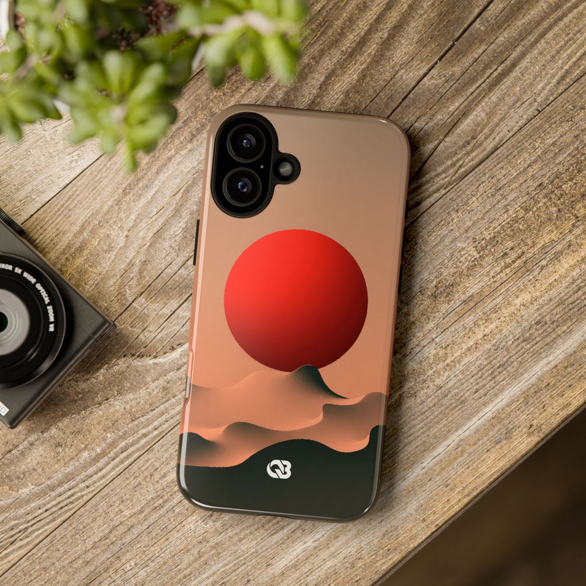 Crimson Sol Ridge · Tough Phone Case for iPhone · Red