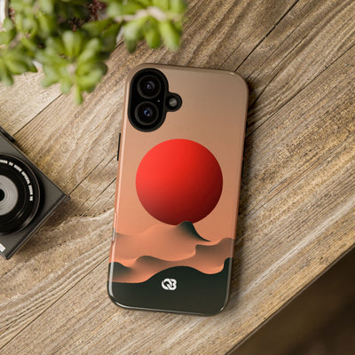 Crimson Sol Ridge · Tough Phone Case for iPhone · Red