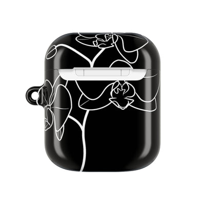 Midnight Orchid · Hard Case for AirPods & AirPods Pro · Black