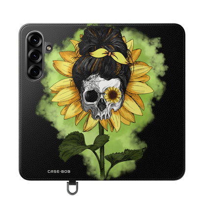 Skull Sunflower - Samsung S25+ Case - Portemonnee