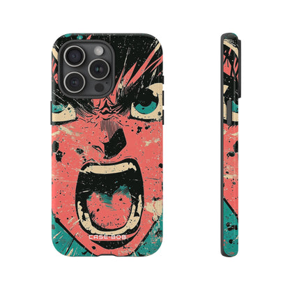 Screaming Face Pink iPhone 15 Pro Max Case - Tough