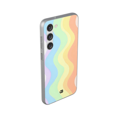 Pastel Ripple Flow · Soft Handyhülle für Samsung