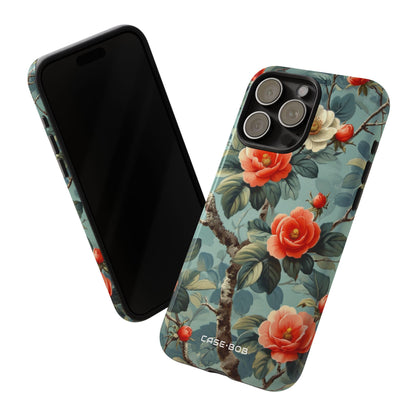 Coral Bloom iPhone 15 Pro Max Case - Tough