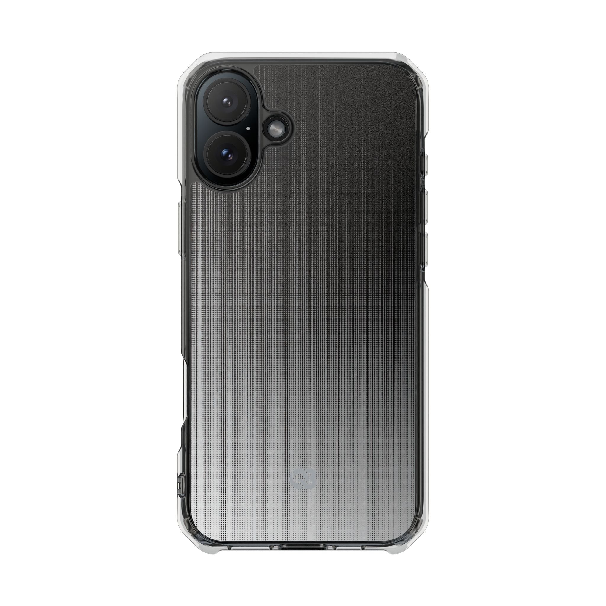 Grey Impact MagSafe Phone Case for iPhone - Static Vertical Dither
