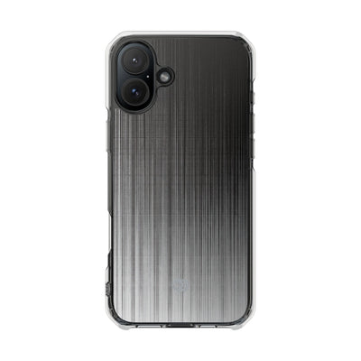 Grey Impact MagSafe Phone Case for iPhone - Static Vertical Dither