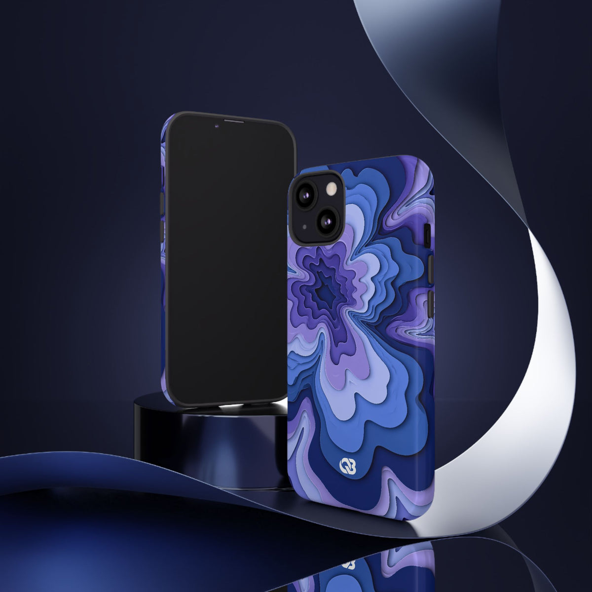 Periwinkle Strata Bloom · Tough Phone Case for iPhone · Purple