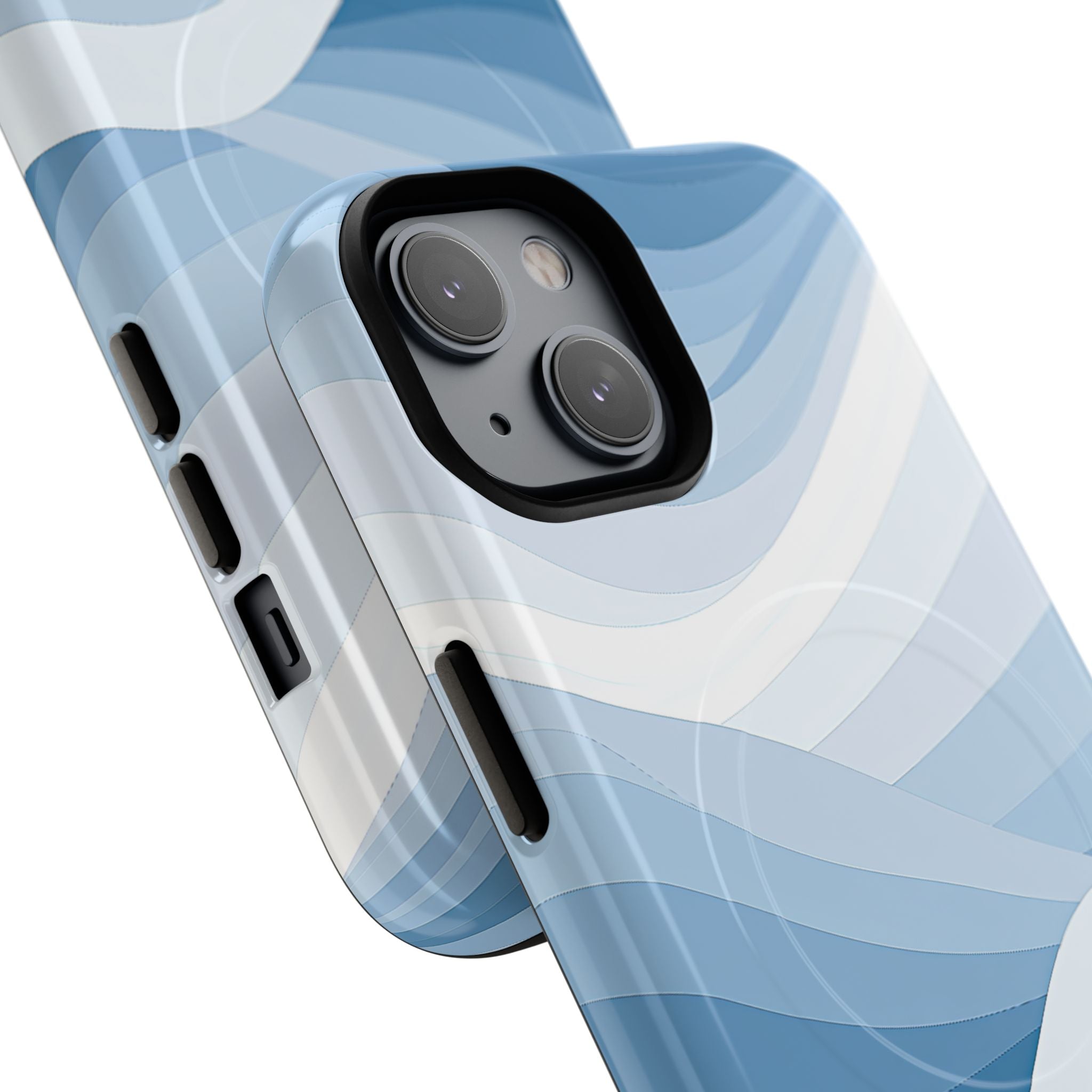 Blue Tough 2.0 Magsafe Phone Case for iPhone - Glacial Indigo Flow