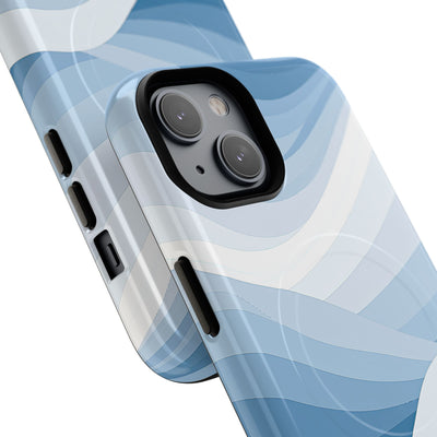 Blue Tough 2.0 Magsafe Phone Case for iPhone - Glacial Indigo Flow