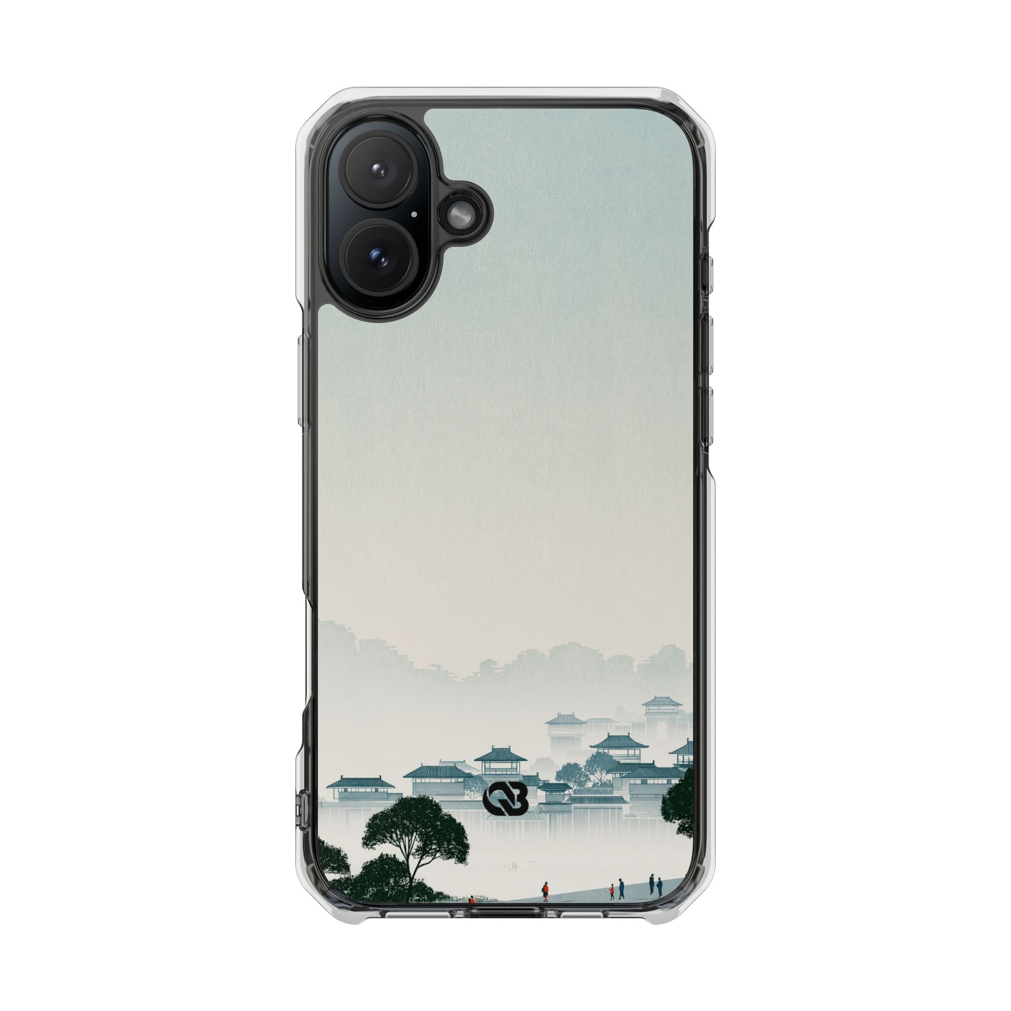 Blue Impact MagSafe Phone Case for iPhone - Mist Valley Pagoda