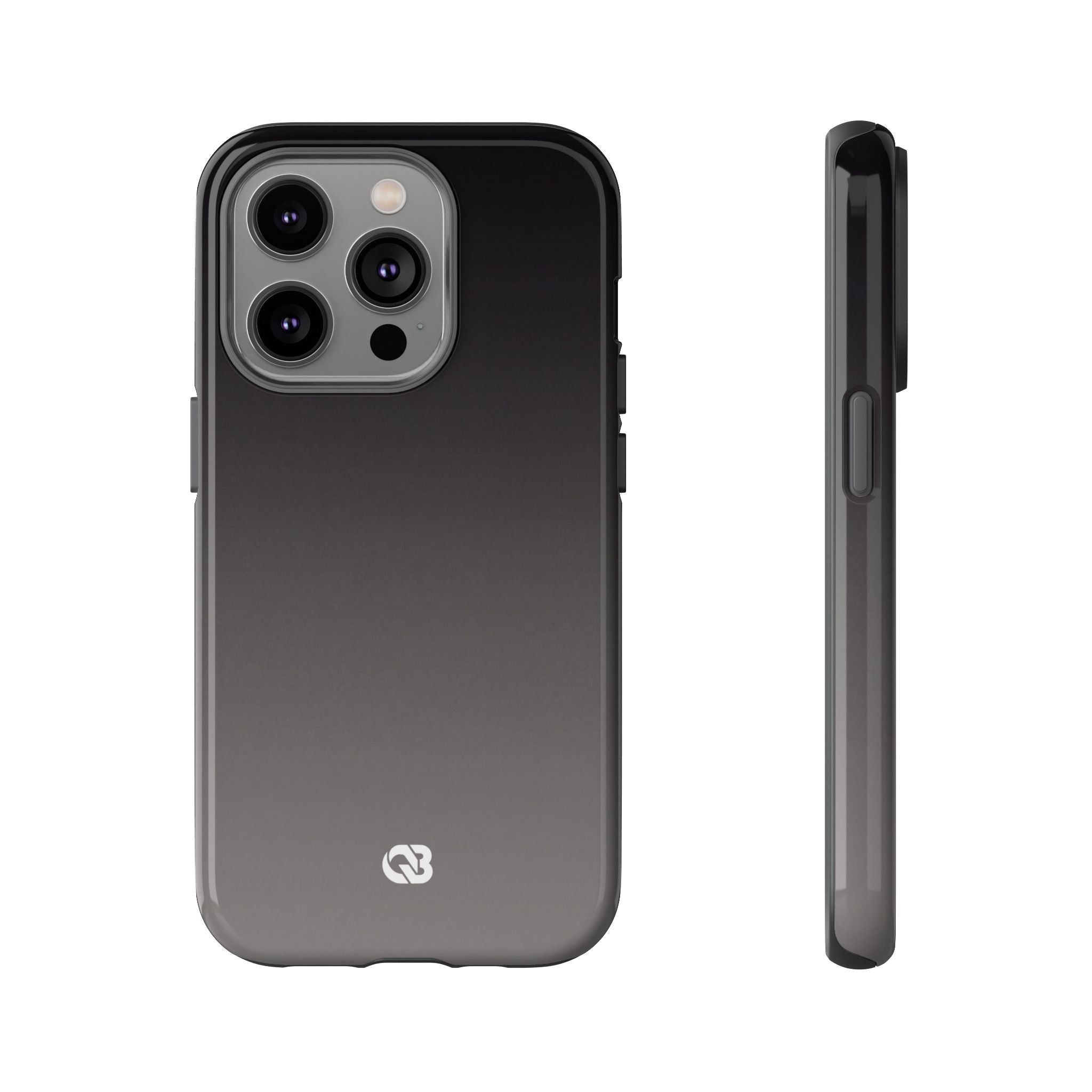 Grey Tough Phone Case for iPhone - Obsidian Ash Fade
