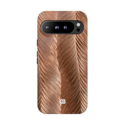 Rose Gold Weave · Tough Phone Case for Pixel ·  Brown