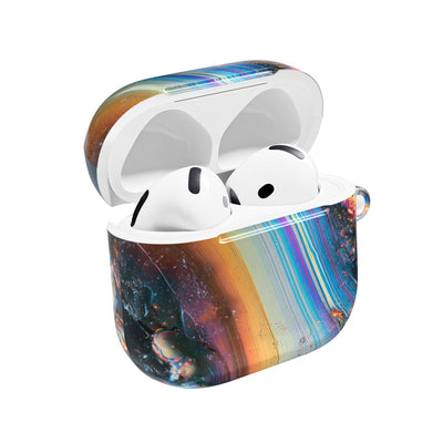 Prismatic Aura Flow · Hard Case for AirPods & AirPods Pro · Blue