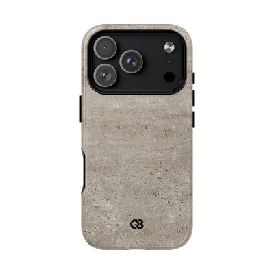 Grey Tough 2.0 Magsafe Phone Case for iPhone - Brutalist Stone Grit