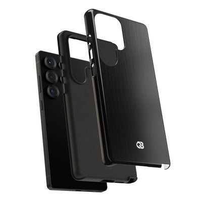 Black Tough Phone Case for Samsung - Brushed Obsidian Slate