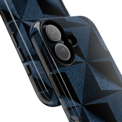 Faceted Slate · Tough Phone Case for iPhone · Blue