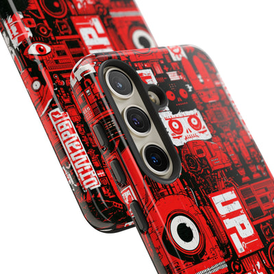 Neo Mecha Collage · Tough Phone Case for Samsung · Red
