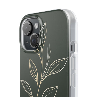 Green Lite Phone Case for iPhone - Deep Moss Willow