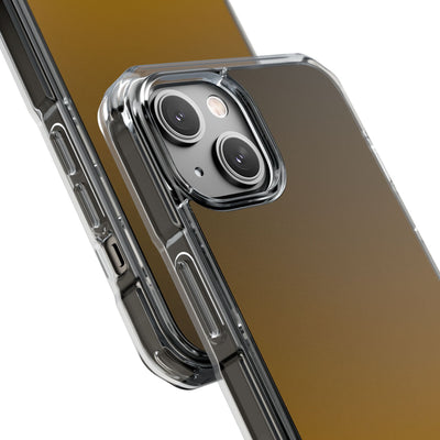 Golden Umber · Clear Impact Magnetic Phone Case for iPhone · Gold