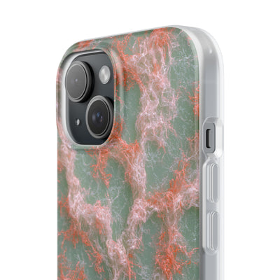 Coral Pixel Matrix · Lite Phone Case for iPhone ·  Green