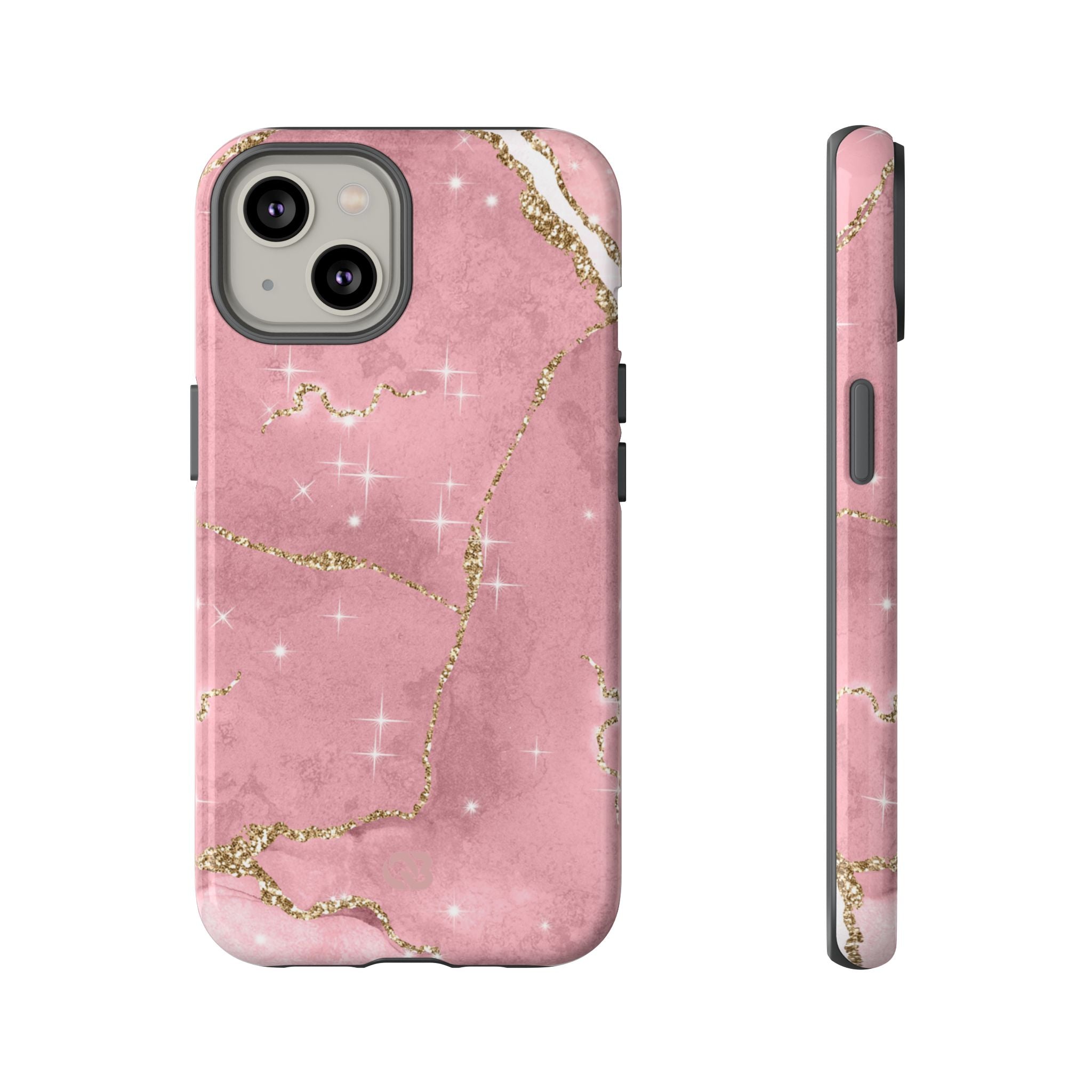 Rose Sparkle Marble · Tough Custodia per iPhone