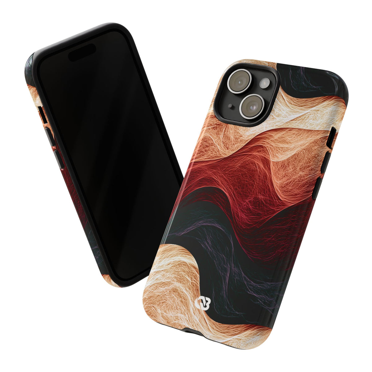 Ember Wave Dispersion · Tough Phone Case for iPhone · Red